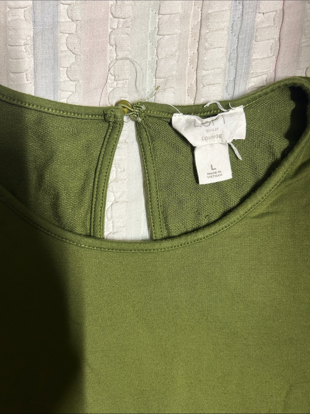 LOFT Olive Green Sleeveless Romper - Picture 3 of 4